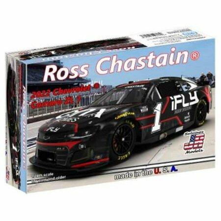 SALVINOS JR MODELS 1 by 24 Trackhouse Ross Chastain 2022 Camaro Plastic Racing Parts SJMTHC2022RCT